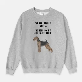 Airedale Terrier Love Unisex Crew Neck Sweatshirt