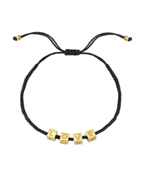 Alpha Block Bracelet - 18K Gold Vermeil