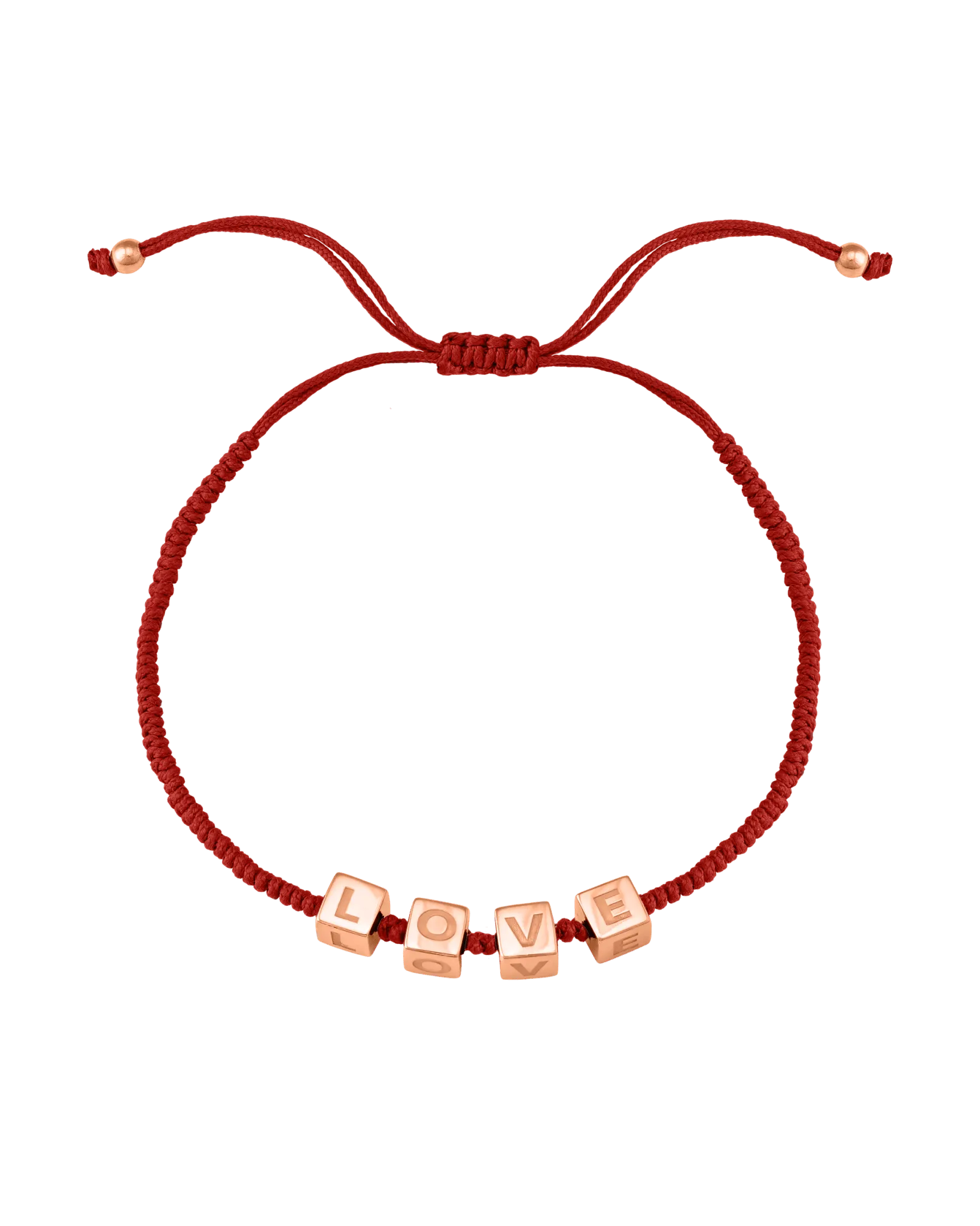 Alpha Block Bracelet - 18K Rose Vermeil