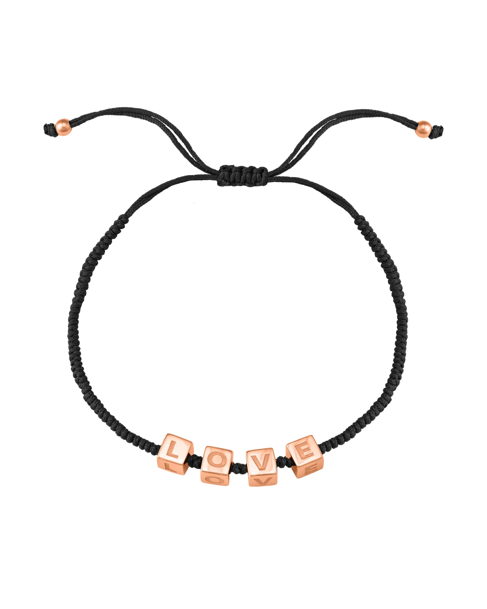 Alpha Block Bracelet - 18K Rose Vermeil