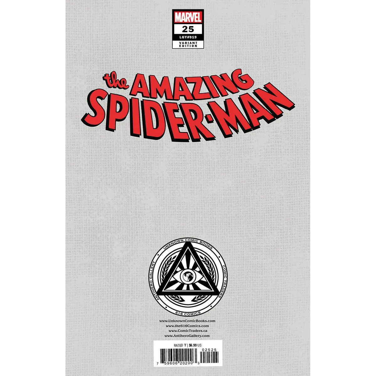 AMAZING SPIDER-MAN #25 UNKNOWN COMICS NATHAN SZERDY EXCLUSIVE VAR (05/10/2023)