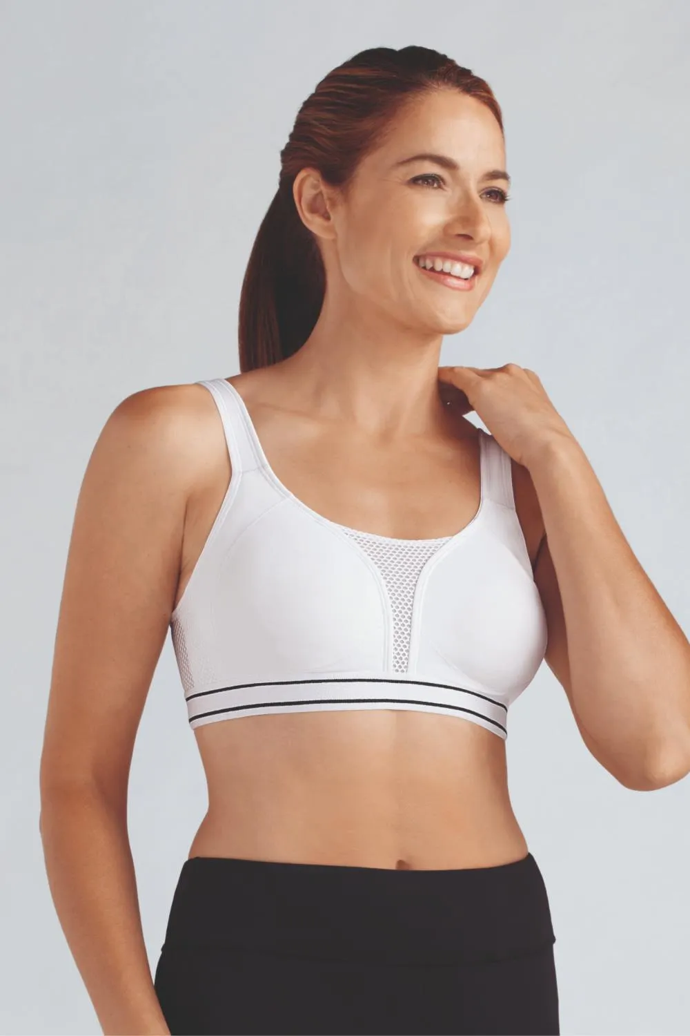 Amoena Performance Sports Bra, White (0654)