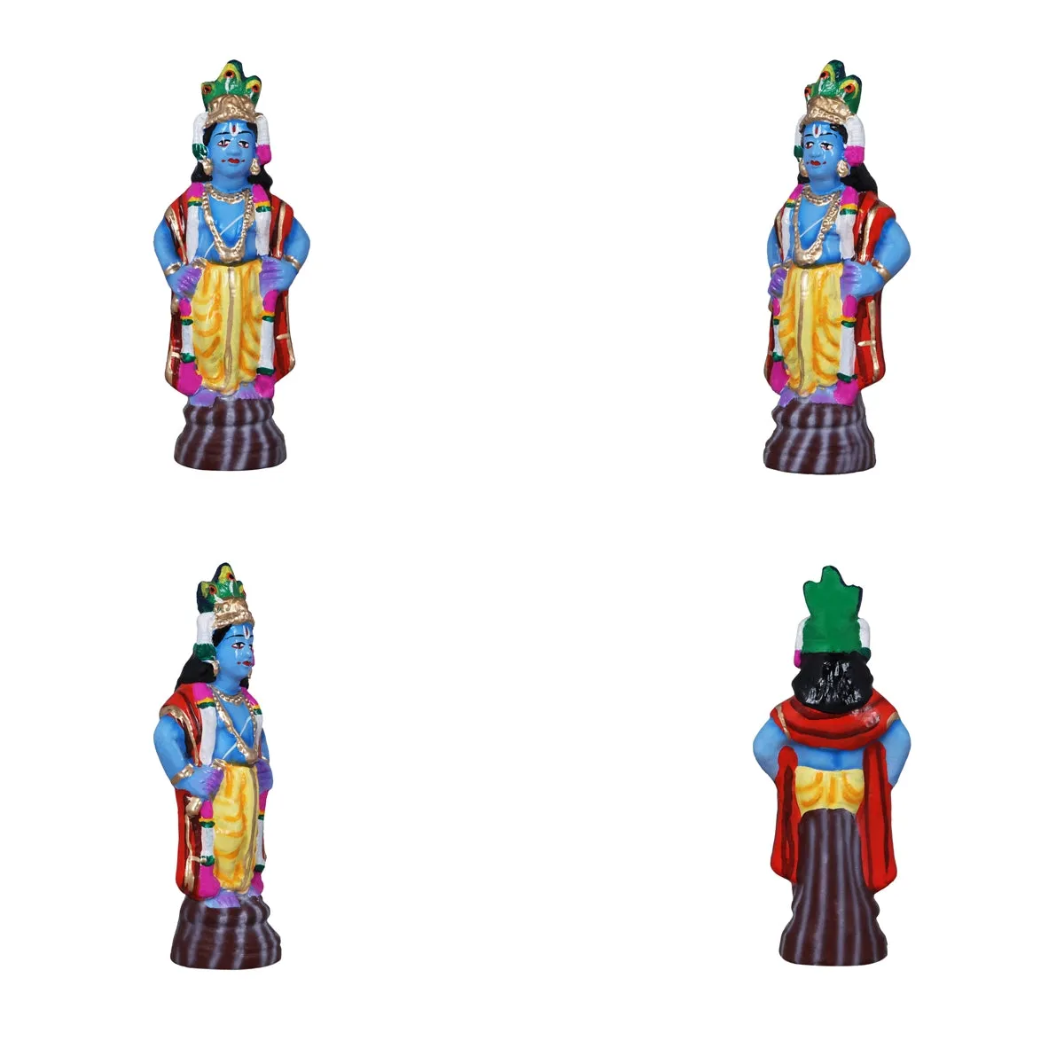 Andal Jananam Clay Golu Bommai Set - 8.5 x 3.5 Inches | Giri Golu Doll/ Navaratri Golu Bomma/Gombe/Bommai