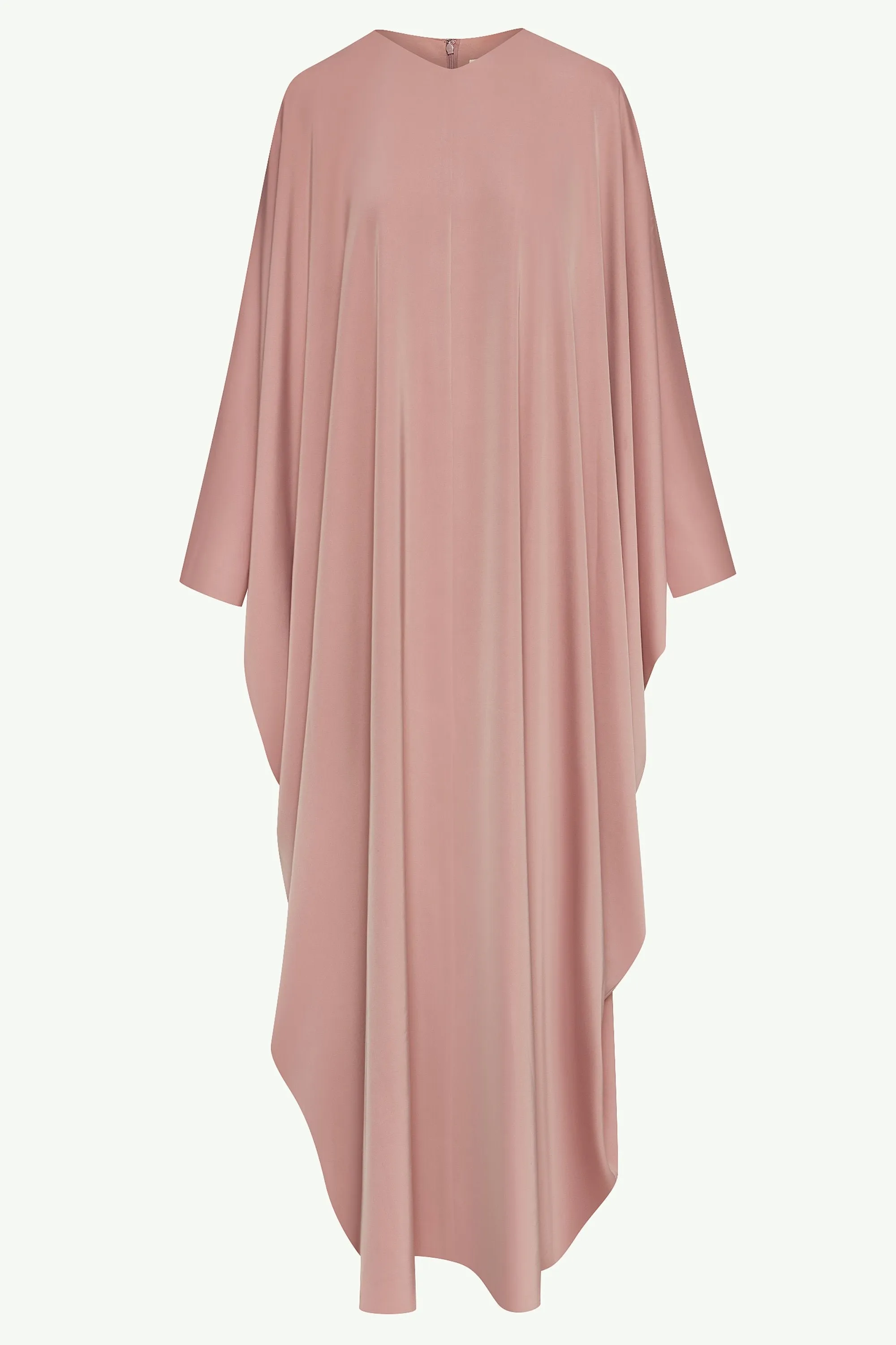 Anisa Satin Kaftan - Dusty Rose