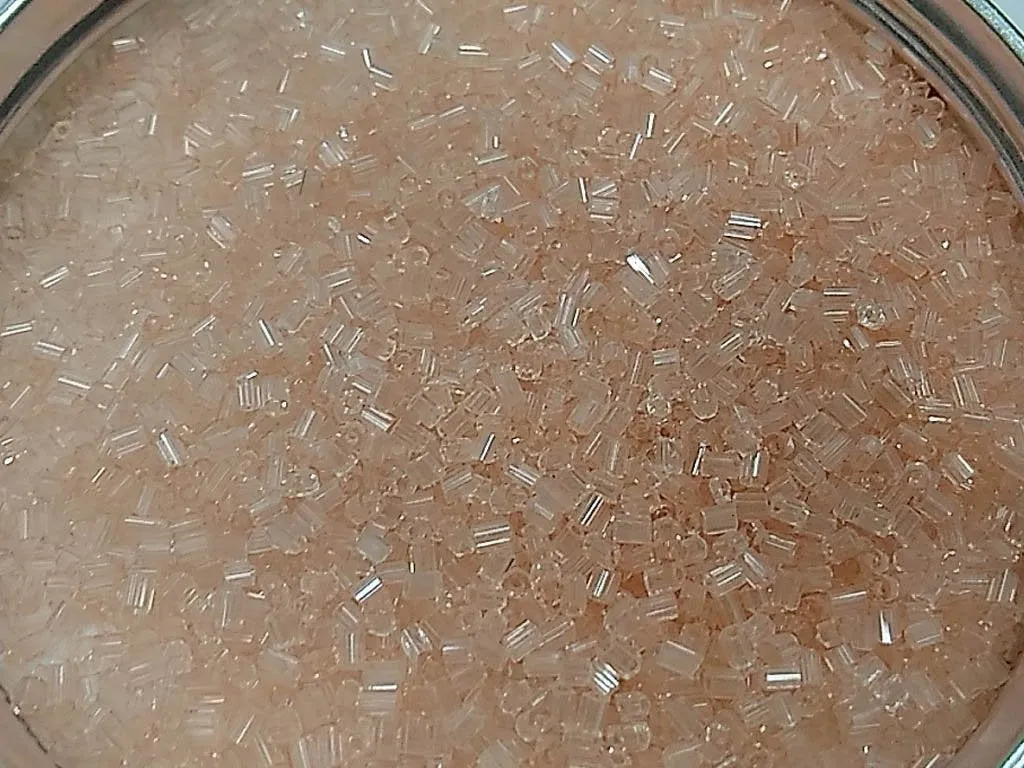 Baby Pink Transparent 2 Cut Glass Seed Beads