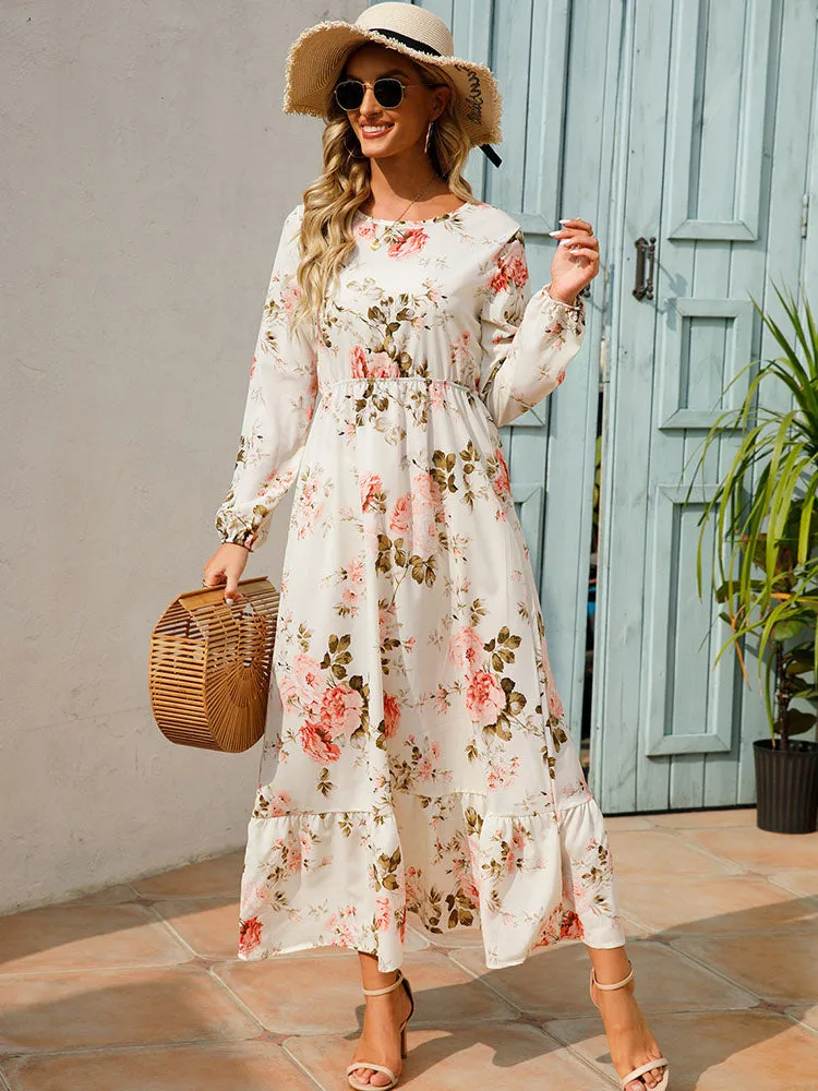 BerryBetty - Boho Beach Floral Casual Long Dresses