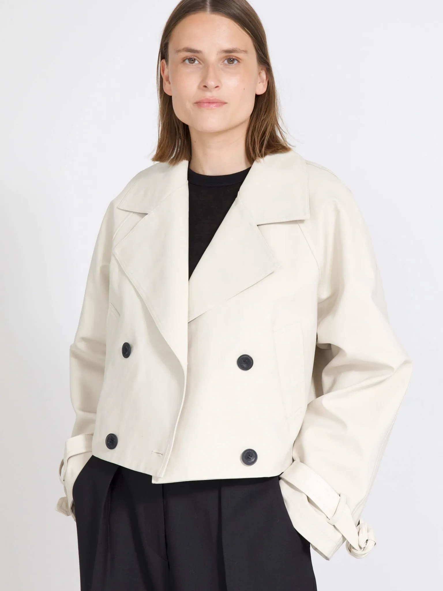 BETTY CANVAS JACKET - CRÈME