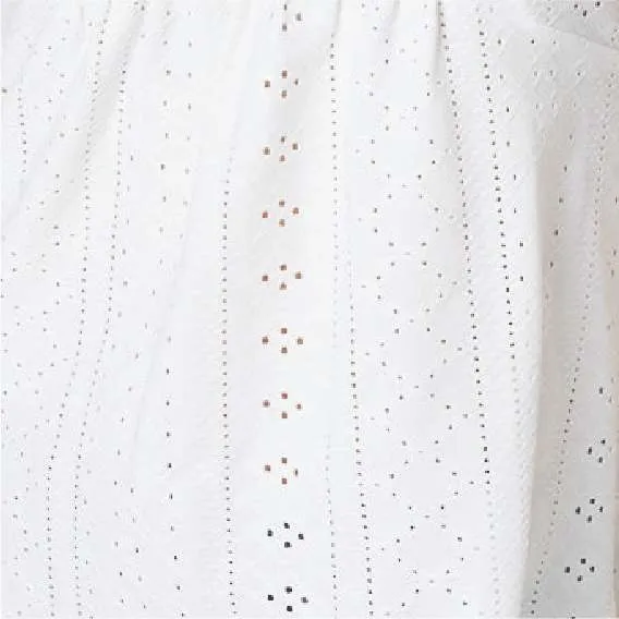 Broderie Anglaise Lace Trim Blouse