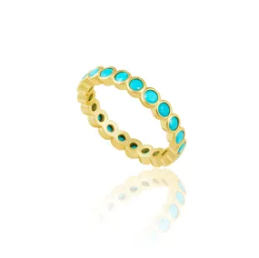 Celeste Eternity Ring - Turquoise