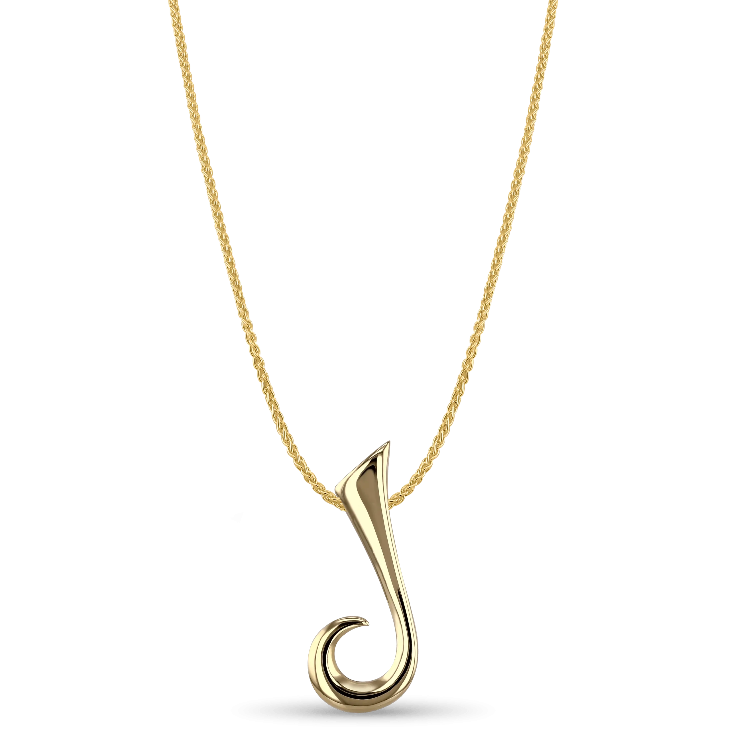 Initial J Love Letter Pendant