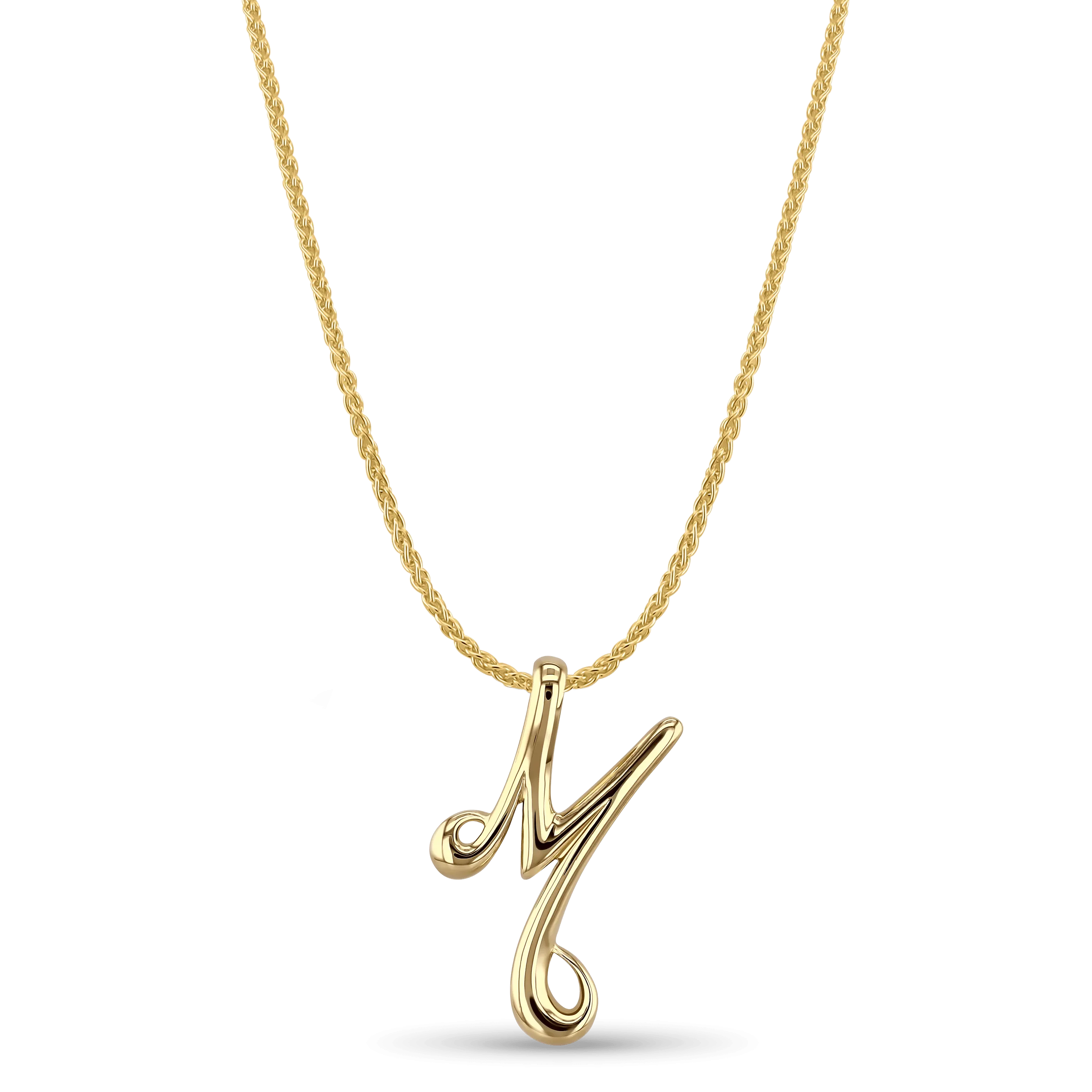 Initial M Love Letter Pendant