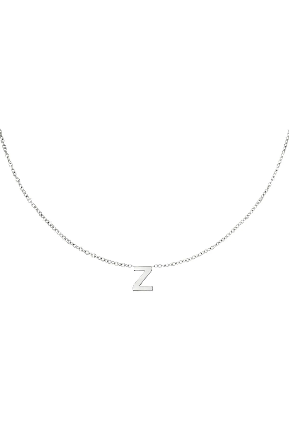 Initial Necklace - Silver