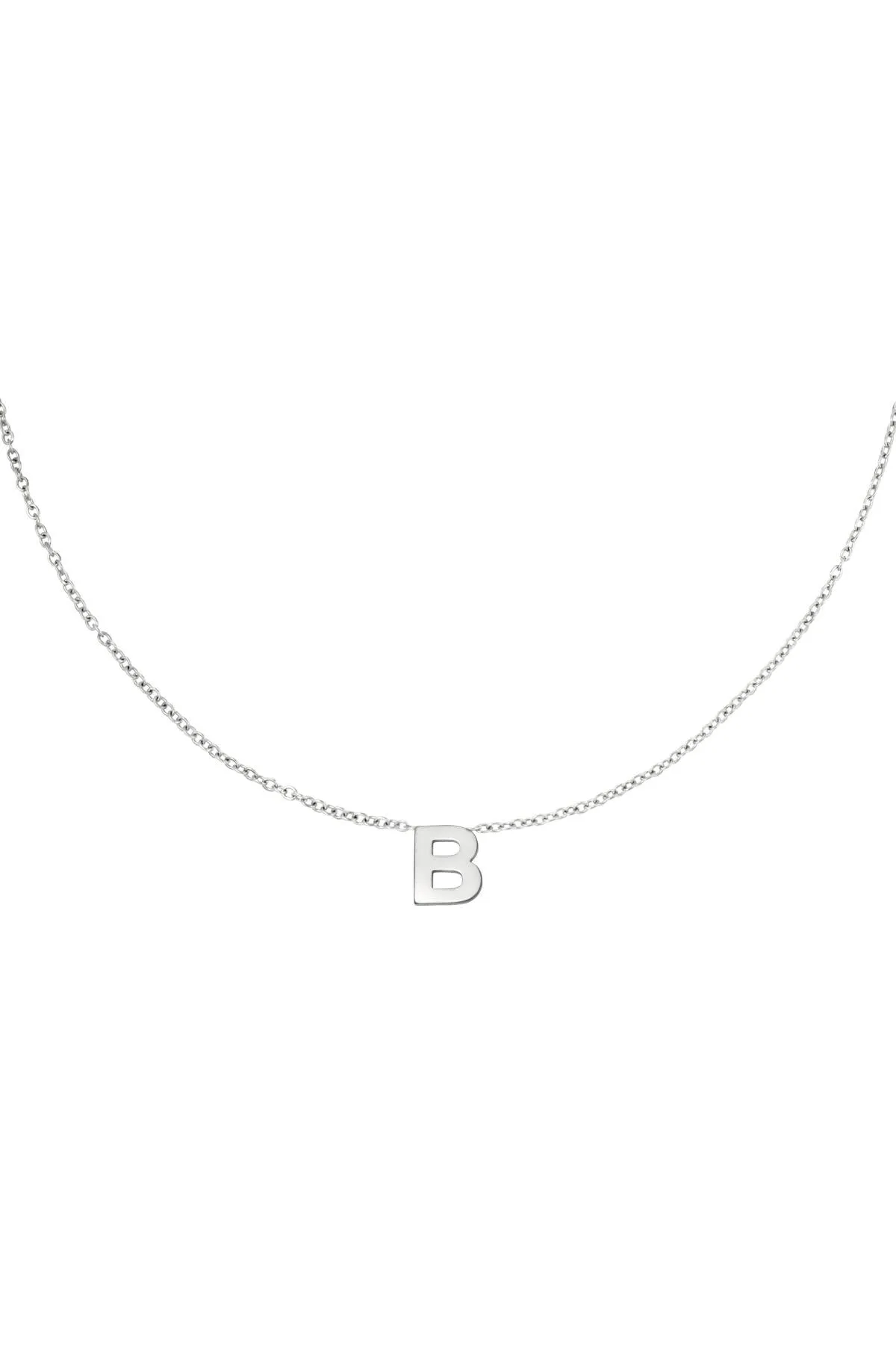 Initial Necklace - Silver