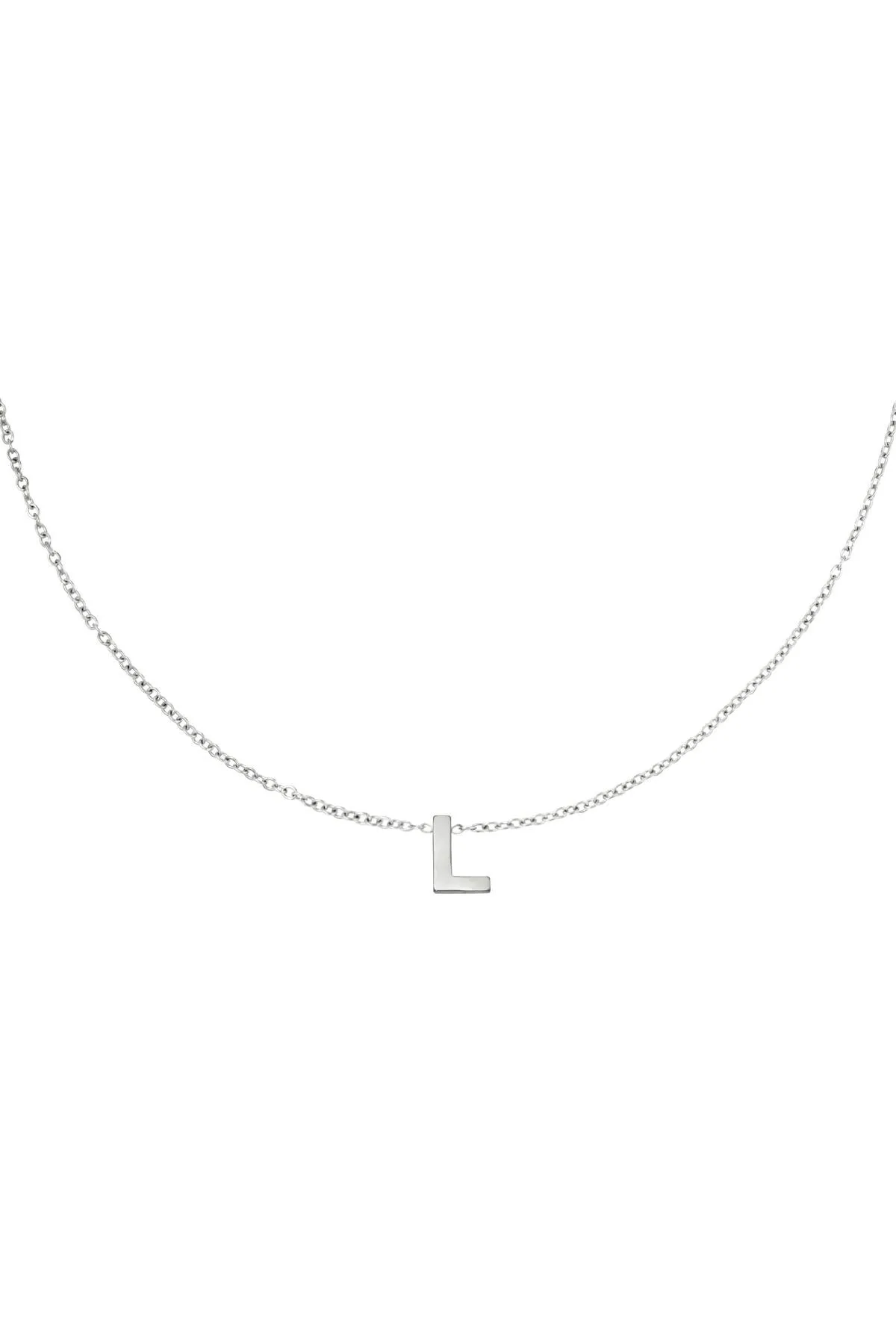 Initial Necklace - Silver