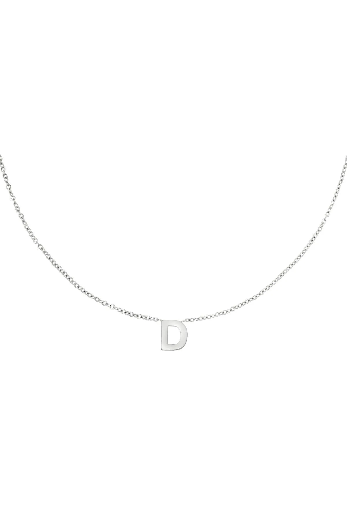 Initial Necklace - Silver