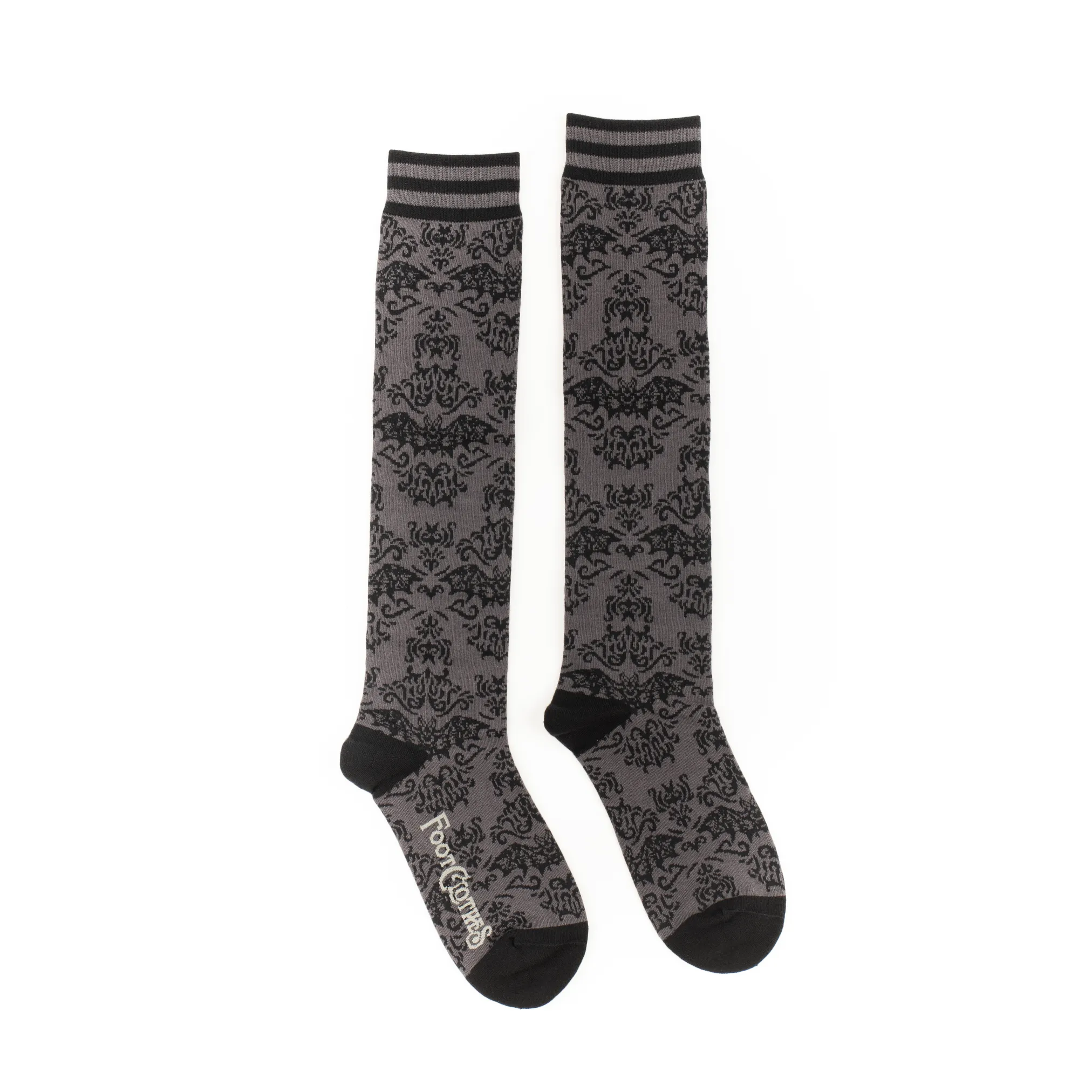 Instant Shipping! Bat Damask Knee High Socks