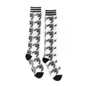 Instant Shipping! Batstooth Knee High Socks