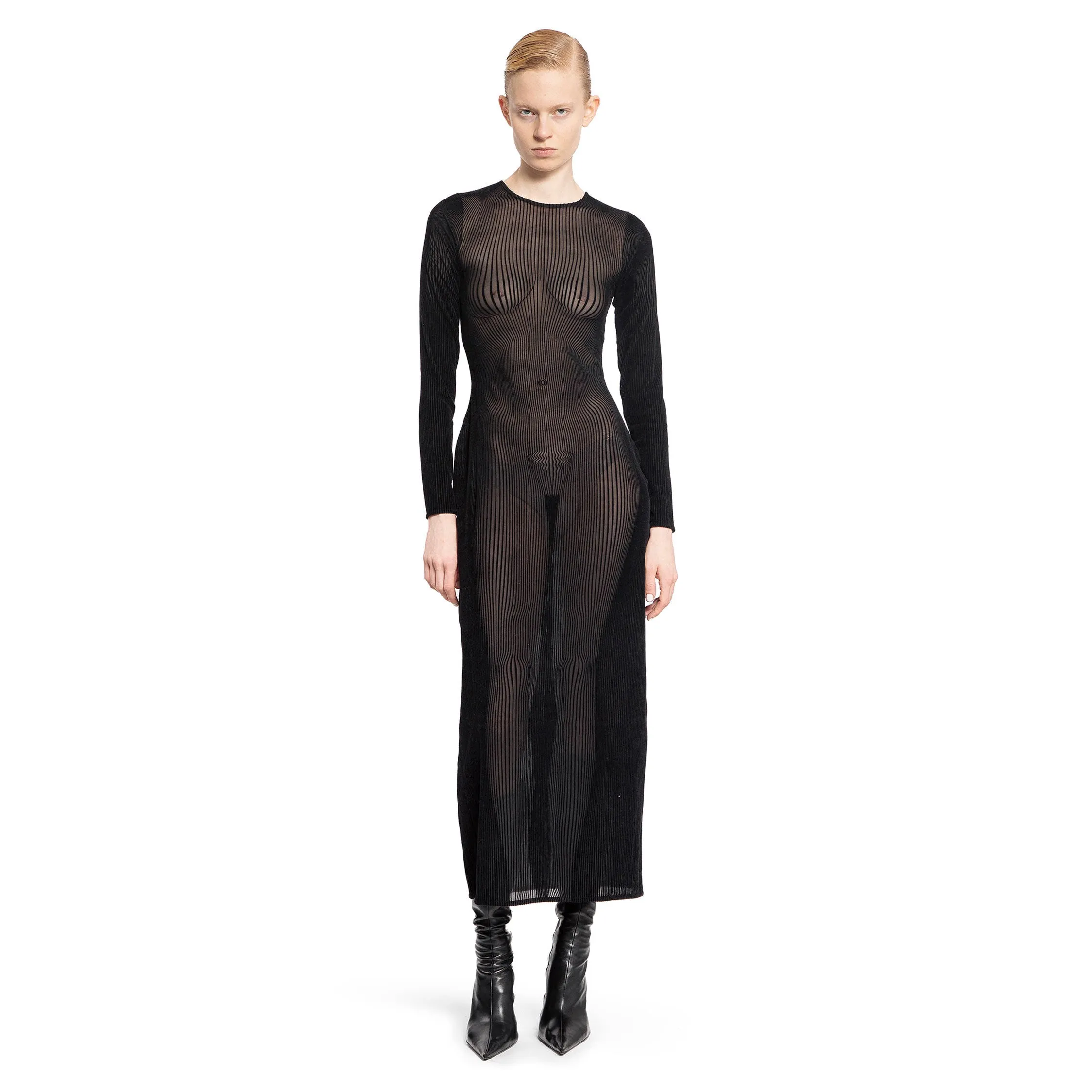 JEAN PAUL GAULTIER WOMAN BLACK DRESSES