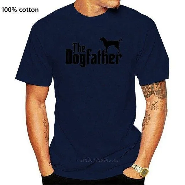 K9 Printed T Shirt Short Sleeve Men The Dogfather  K9 Lover Trainer Dog Puppy Cool Tee