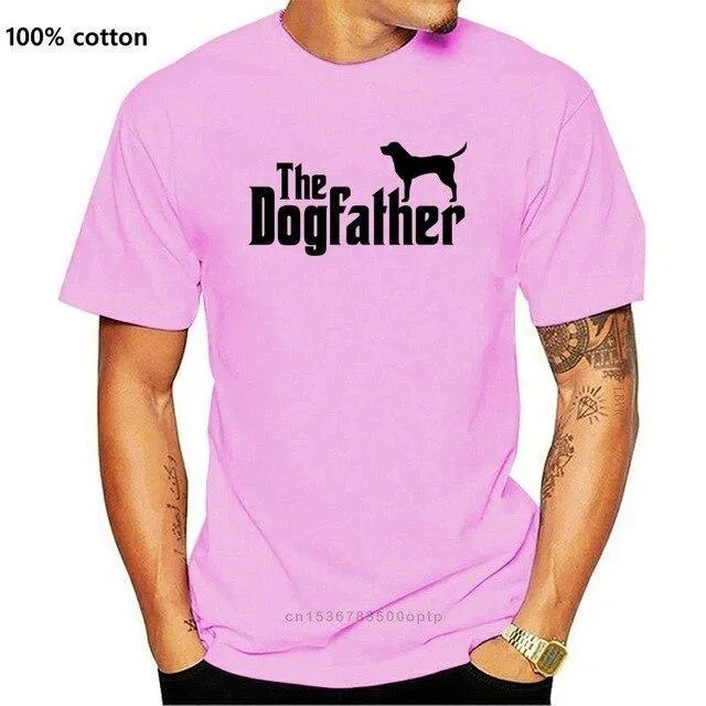 K9 Printed T Shirt Short Sleeve Men The Dogfather  K9 Lover Trainer Dog Puppy Cool Tee