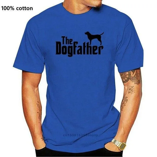 K9 Printed T Shirt Short Sleeve Men The Dogfather  K9 Lover Trainer Dog Puppy Cool Tee