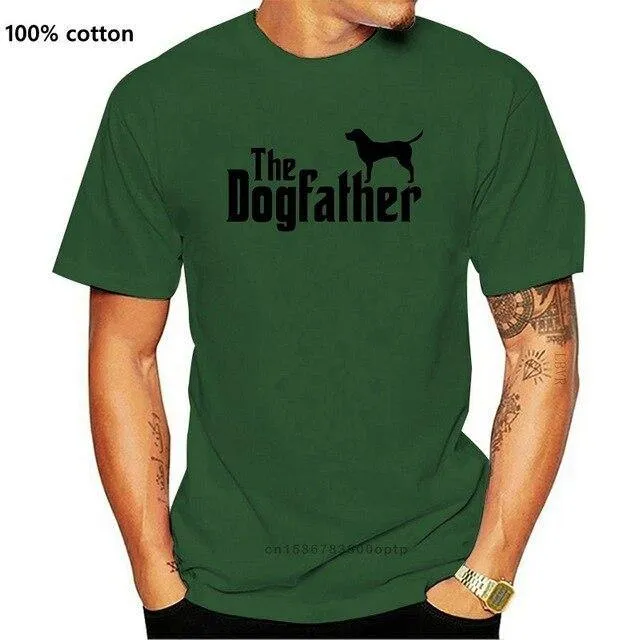 K9 Printed T Shirt Short Sleeve Men The Dogfather  K9 Lover Trainer Dog Puppy Cool Tee