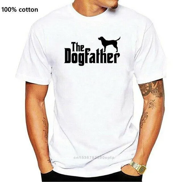 K9 Printed T Shirt Short Sleeve Men The Dogfather  K9 Lover Trainer Dog Puppy Cool Tee