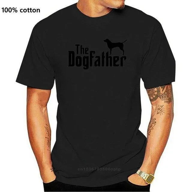 K9 Printed T Shirt Short Sleeve Men The Dogfather  K9 Lover Trainer Dog Puppy Cool Tee