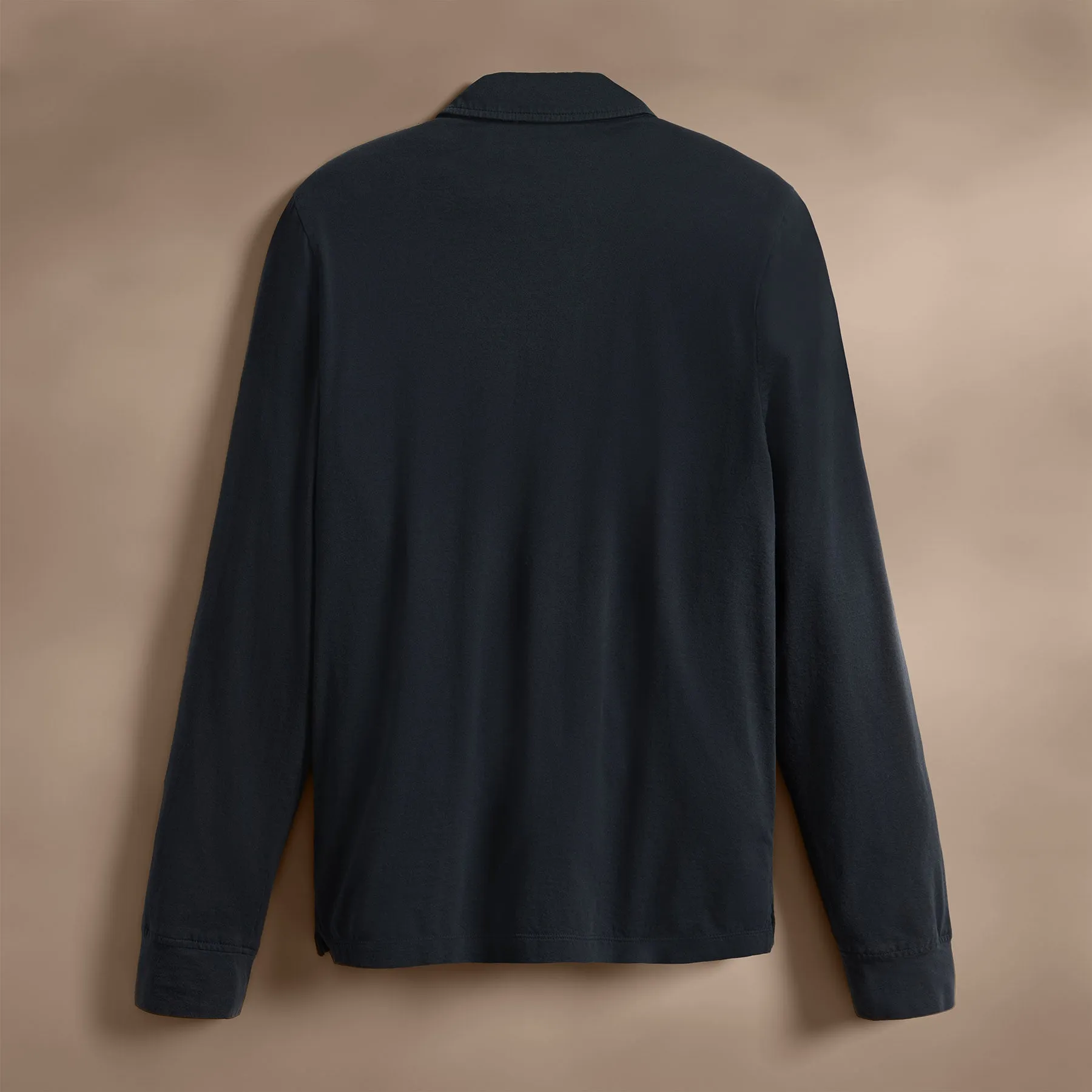 Long Sleeve Pocket Polo - Magma