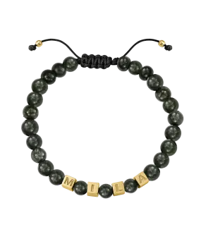 Men’s Alpha Block Bracelet - 18K Gold Vermeil