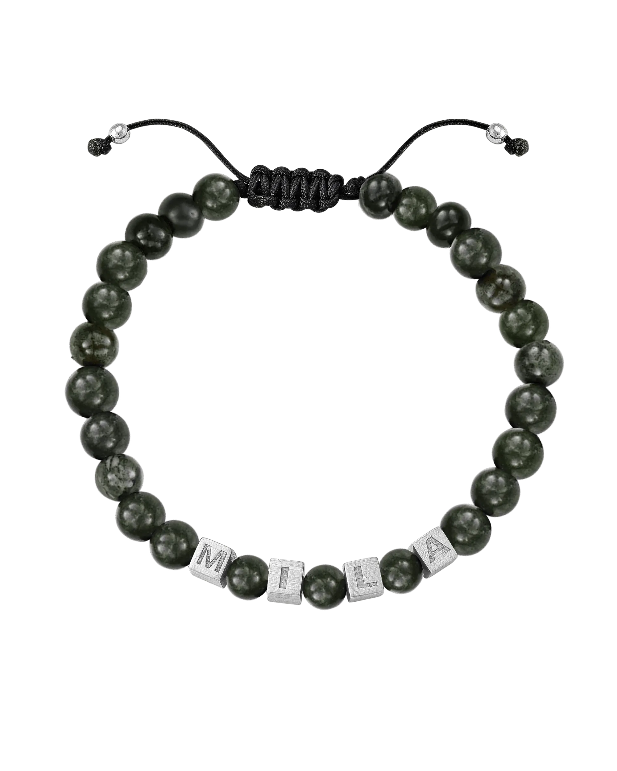 Men’s Alpha Block Bracelet - 925 Sterling Silver