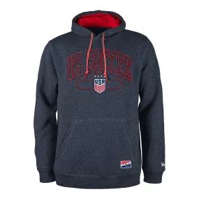 Men's New Era USWNT Navy Heathered Hoodie