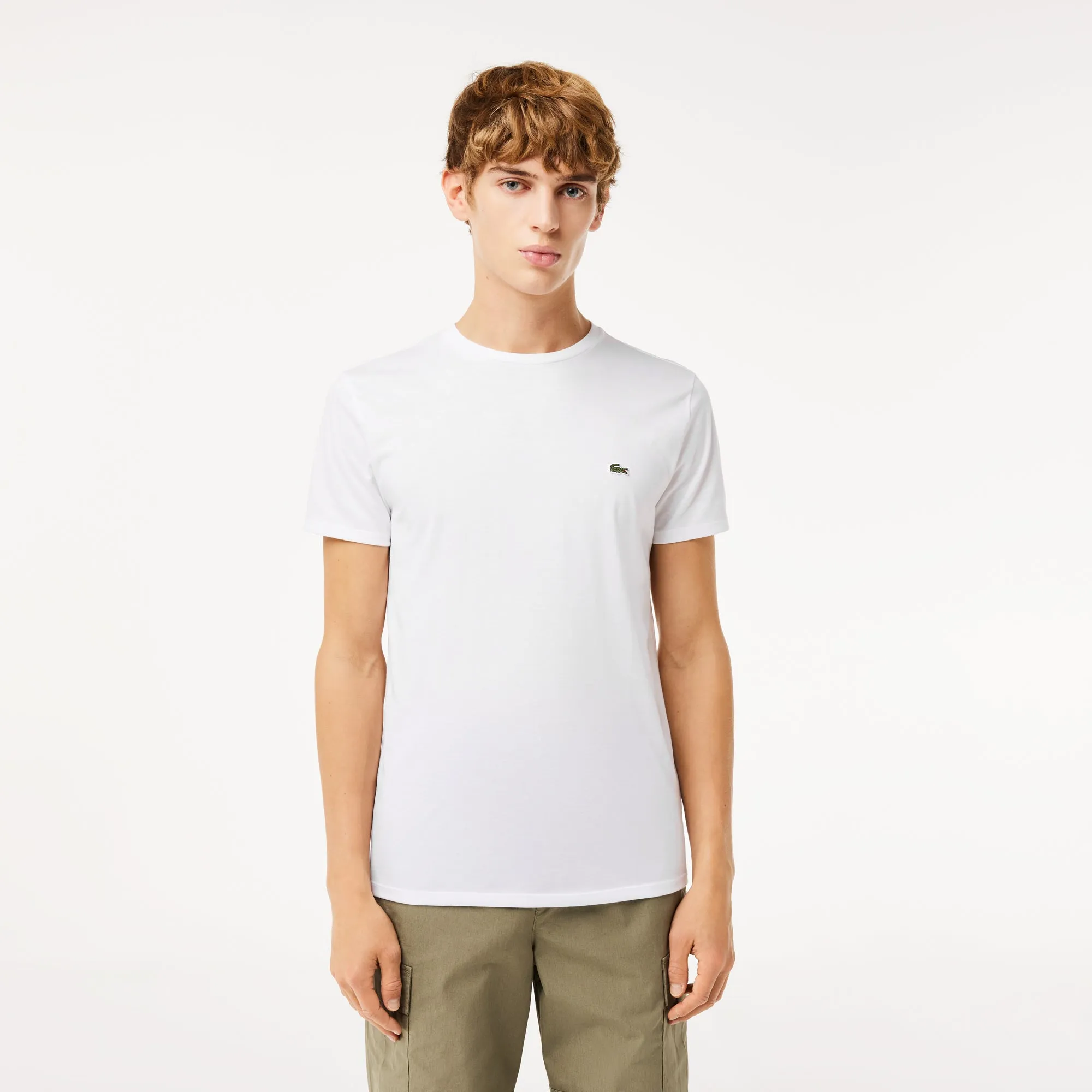 Monochrome Cotton Pima Jersey Crew Neck T-shirt