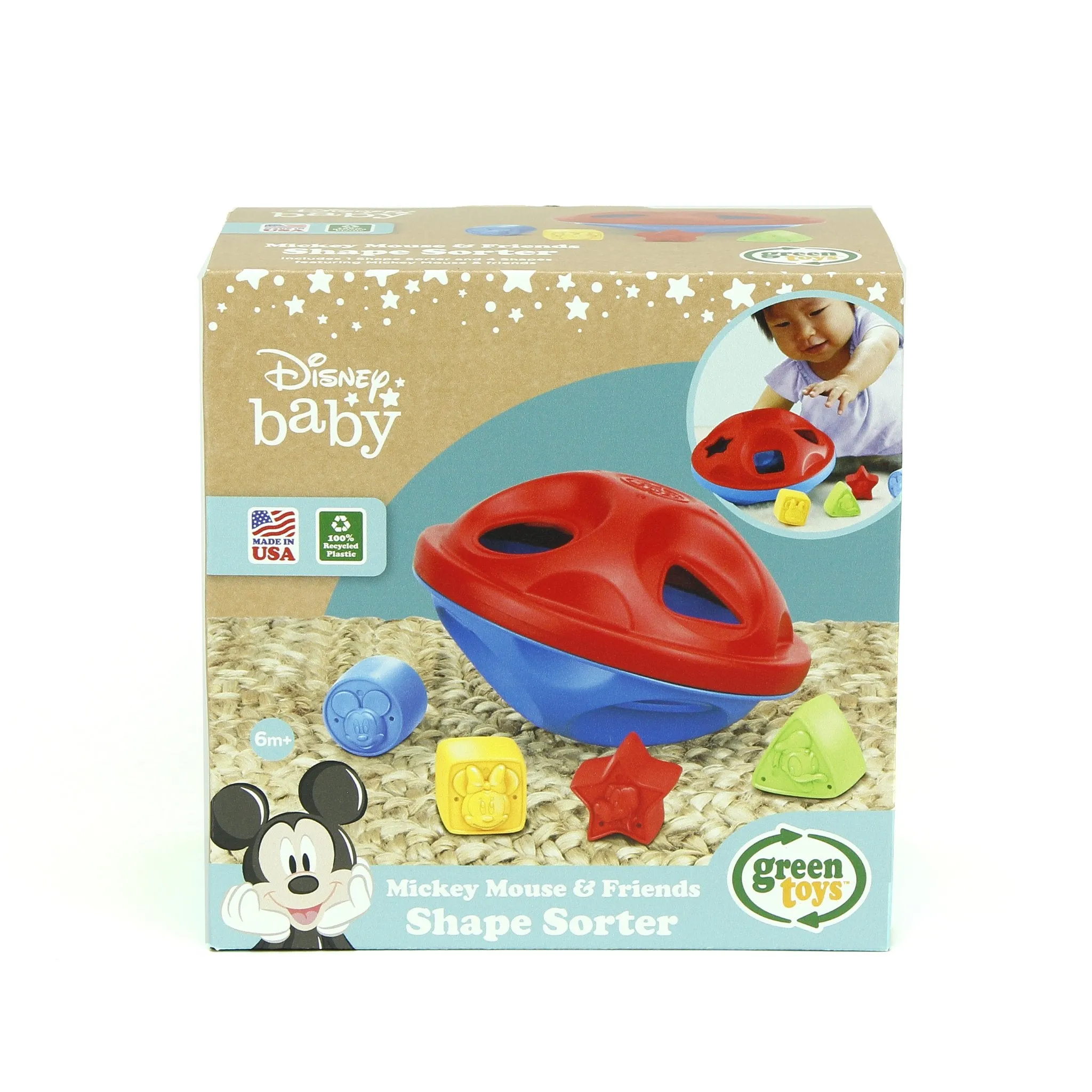 NEW! Disney Baby Mickey Mouse & Friends Shape Sorter Made in USA