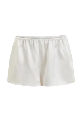 Organic Peace Silk Shorts | Ivory