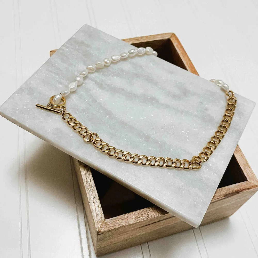 Pearled Chain Necklace *WATERPROOF*