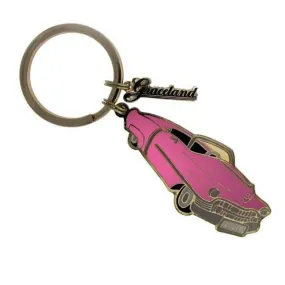 Pink Classic Car Key Ring