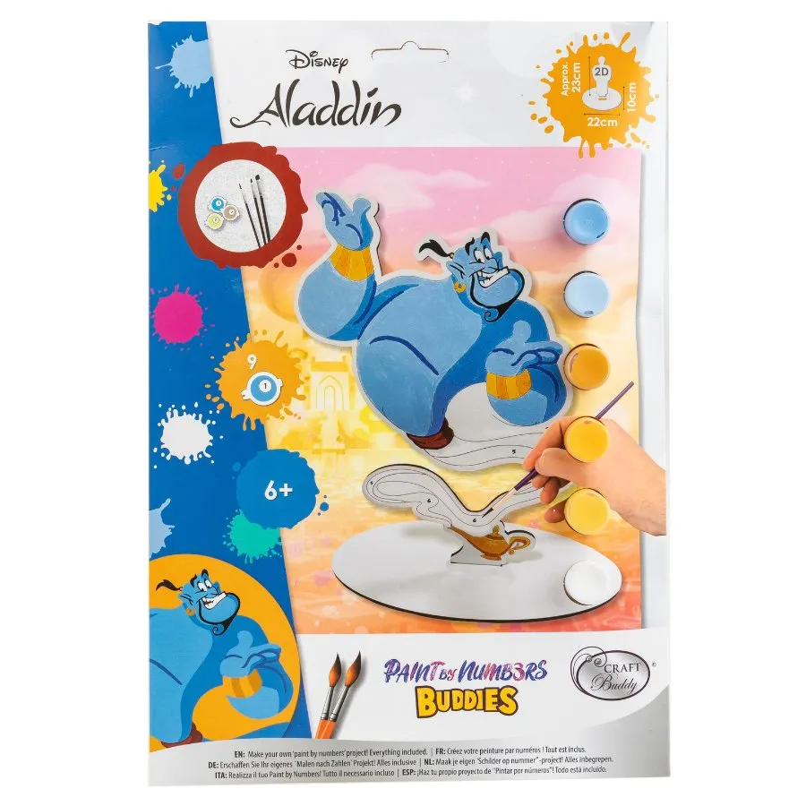 "Genie" Disney Paint By Numbers XL Buddies Kit