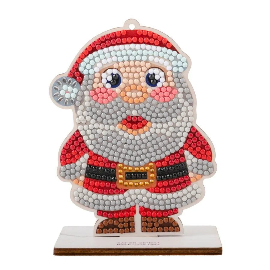 "Santa" Crystal Art Buddies Festive Series 4 Decoration