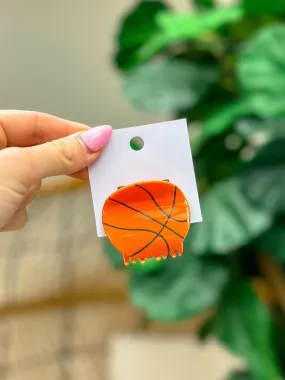 Sports Claw Clip - Basketball