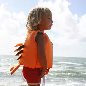 Swim Vest 1-2 Sonny the Sea Creature Neon Orange