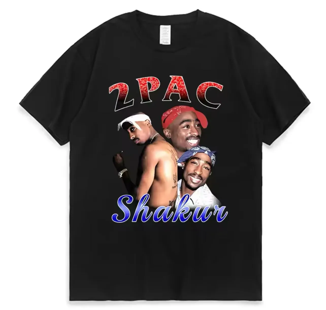 “Tupac Streetwear” Hip Hop, Oversized, T-Shirt, Men / Women, Up To 2XL