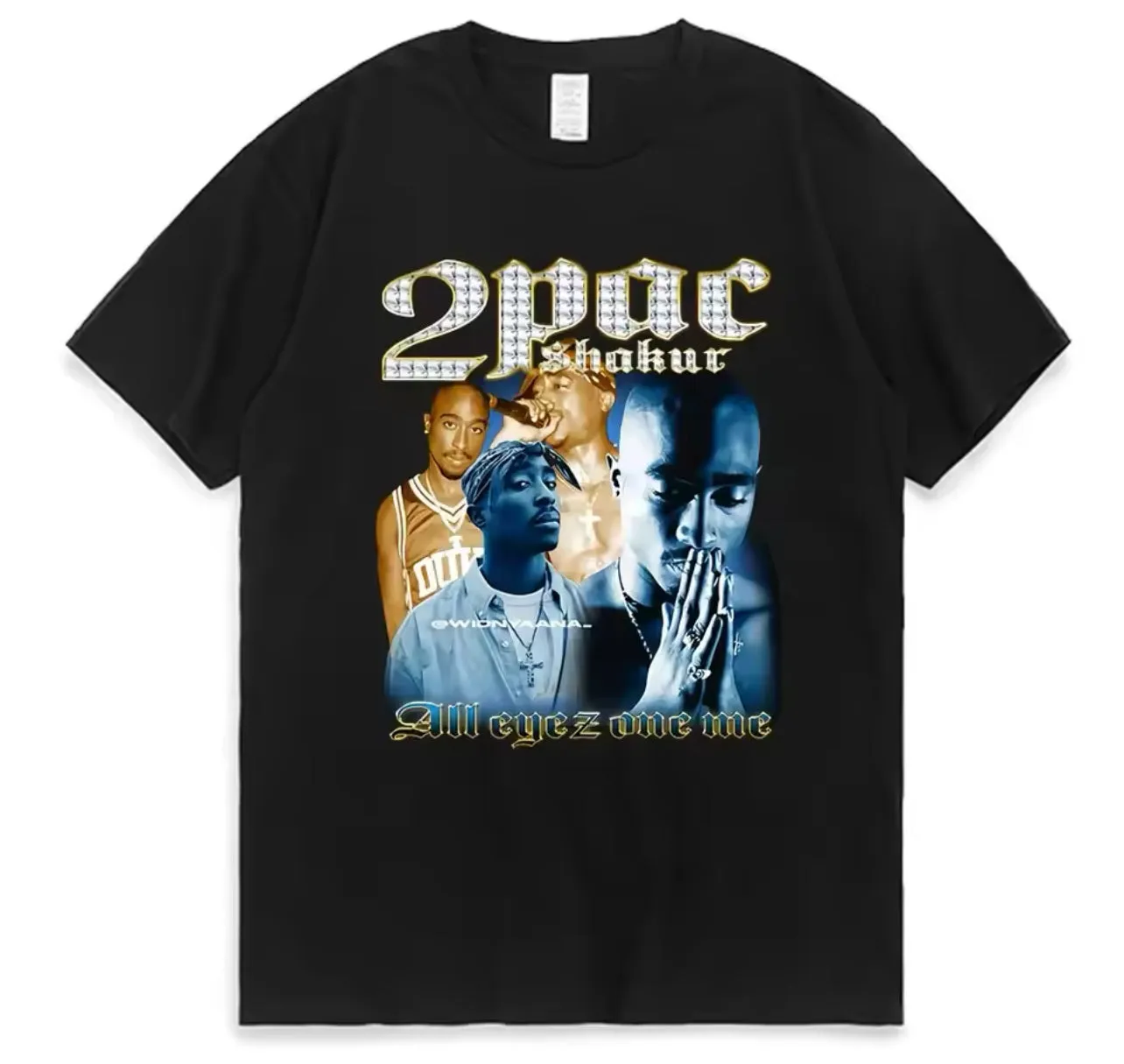 “Tupac Streetwear” Hip Hop, Oversized, T-Shirt, Men / Women, Up To 2XL