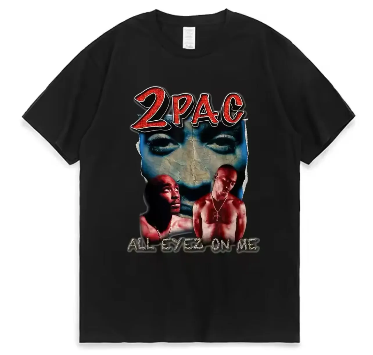 “Tupac Streetwear” Hip Hop, Oversized, T-Shirt, Men / Women, Up To 2XL