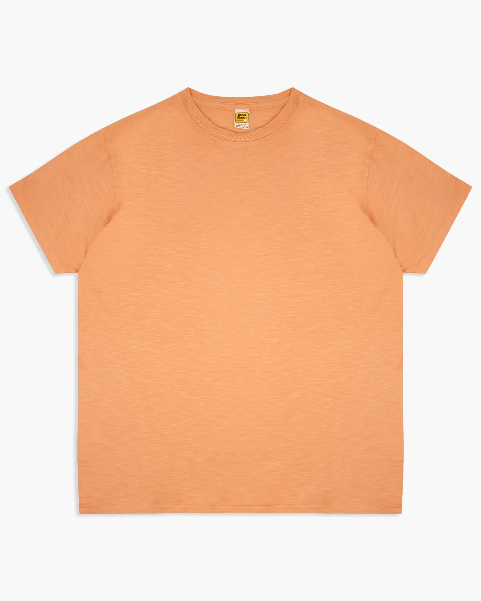 Velva Sheen Rolled S/S Regular Tee - Apricot