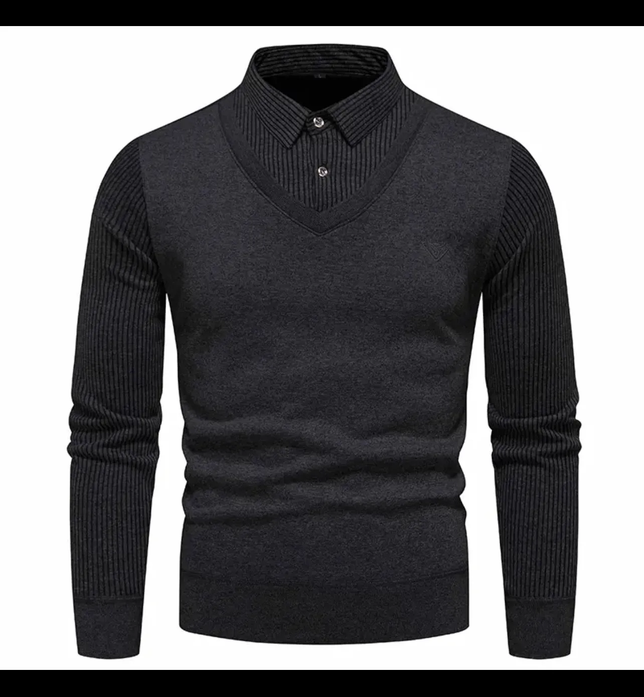 You Are Handsome! Men's Shirt with Attached Sweater Piece, Sugar Daddy Collection