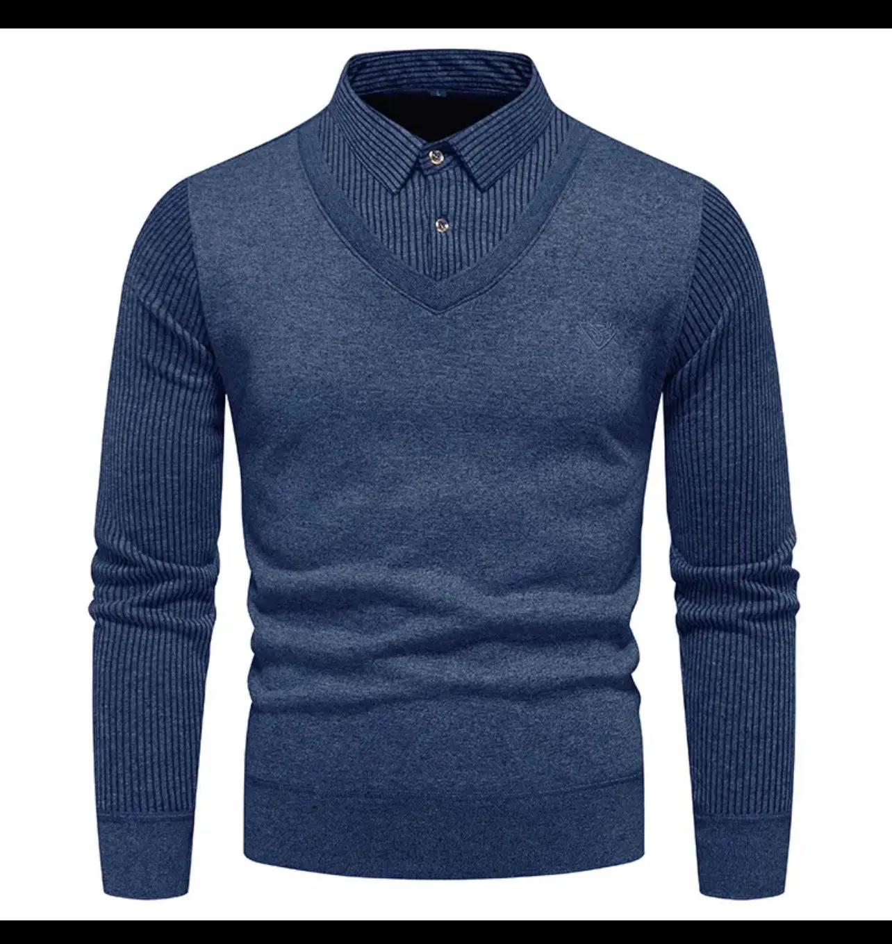 You Are Handsome! Men's Shirt with Attached Sweater Piece, Sugar Daddy Collection